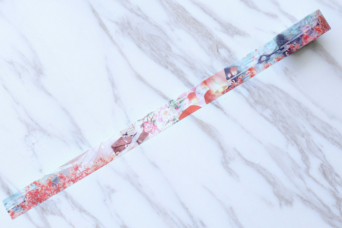 Lineage  Washi Tape/bana washi tape/Japanese washi Tape/Decorative Stickers /lantern washi tape