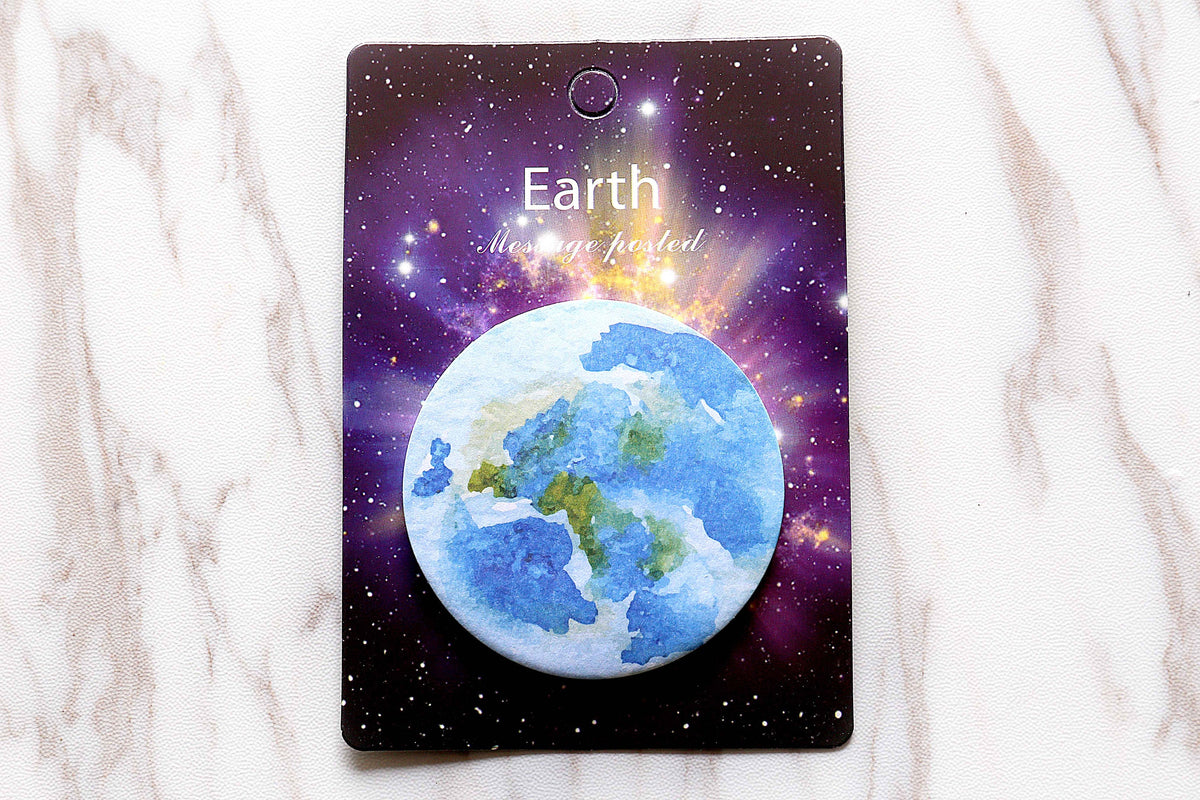 Bule sticky notes /Beautiful Sticky notes /black White Marble sticky notes/saturn sticky notes /planner sticky notes/cute stationery