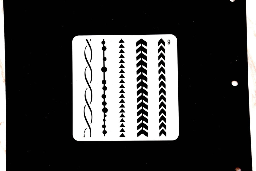 star stencil /Symbol Journal Stencil /Notebook Stencil/  circle dot  stencil /Bullet Journal Stencil/ plastic Stencil