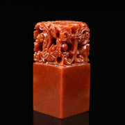 Engraved Dragon Chinese Chop Stone Seal /stone  Stamp/ Personalize With Your Name stone stamp/wedding box gift set