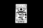 banner  stencil /Journal Stencil /Notebook Stencil/ flowers  stencil /flag stencil /Bullet Journal Stencil/ plastic Stencil