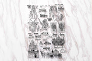 Princess clear stamp /king and queen clear stamp/Carriage clear stamp /happily ever after clear stamp/unicorn happy birthday stamp