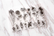 cute flowers  Clear Rubber Stamp/beautiful rose  Clear Stamp/lris peony ,poppy, tulip transparent clear stamp/lily many beautiful flowers