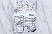 Set of 4  Coffee Shop  Planner dividers/pencil and bags  A5 size paper planner dividers/bread  planners dividers/world map planner dividers