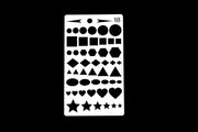 circle plastic   stencil /hexahedron Journal Stencil /star Notebook Stencil /hearts plastic stencil /triangular plastic stencil
