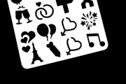 Wedding Couple plastic stencil / Honeymoon Theme Plastic Stencil /Heart Stencil  /Bullet Journal Stencil/ Seashell plastic Stencil