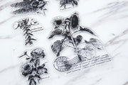 Sunflowers Clear Rubber Stamp/Flora Fauna clear Stamp/Hydrangea, Lilac, Peony, Evening Primrose flowers transparent  stamp/botanical stamps