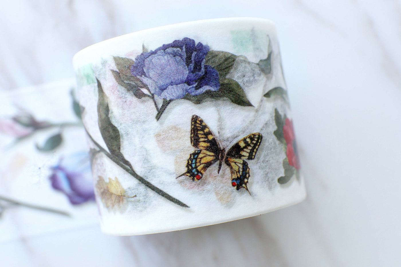 Rose with butterfly  Washi Tape/ flowers and butterfly  Washi Tapes/Japanese washi Tape/Decorative Stickers /beautiful rose and butterfly