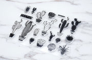 Cactus clear Stamp/Botanicals Rubber Stamp/Cacti Clear Transparent Stamp/ Nature, Greenery, Succulents clear stamp / Potted Plants stamp