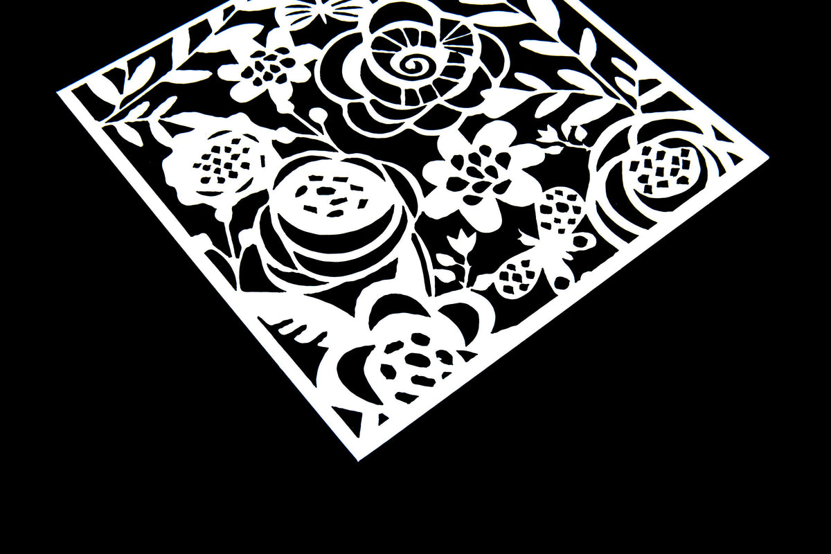 Spring floral stencil/botanic Bullet Journal Stencil /Notebook Stencil /Bullet Journal Stencil/ plastic Stencil