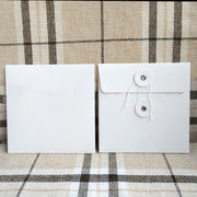 String Paper Sleeves / Square Envelope with String & Button Closure /String Tie Envelopes / CD sleeves /CD box set kraft paper sleeves /