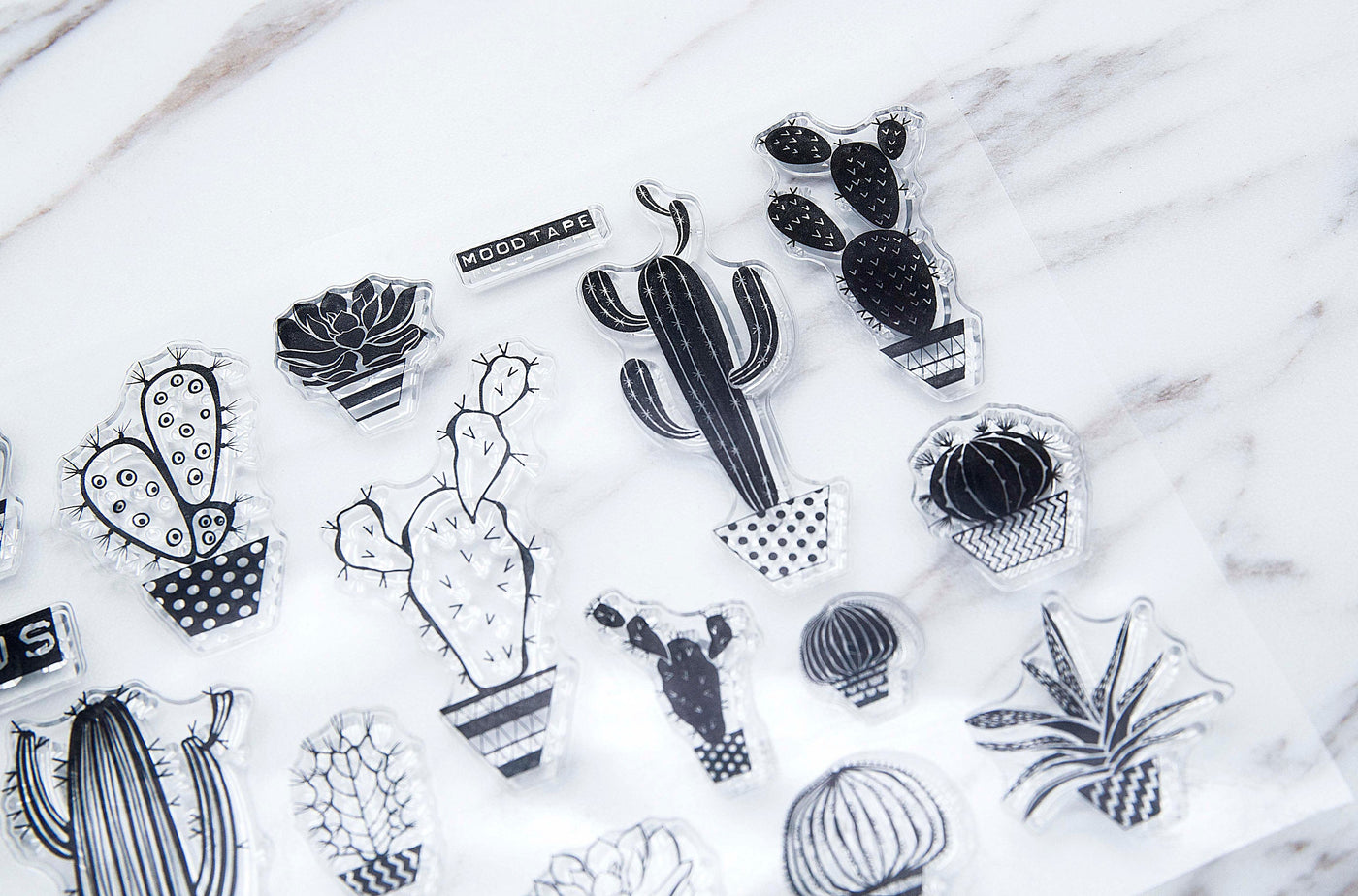 Cactus clear Stamp/Botanicals Rubber Stamp/Cacti Clear Transparent Stamp/ Nature, Greenery, Succulents clear stamp / Potted Plants stamp