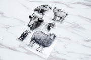 sheep clear Stamp/animal  Rubber Stamp/Goat Clear Transparent Stamp/ pigs  clear stamp / rooster clear stamp