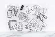 Clear stamps letter /Antique Letters stamp/ Airmail Par Avion  clear stamp/clear stamps for planners