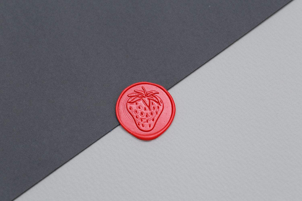 Strawberry Wax Seal Stamp/berry Wax Seal Stamp/girl first birthday party seal/sweet strawberry wedding wax seal kit