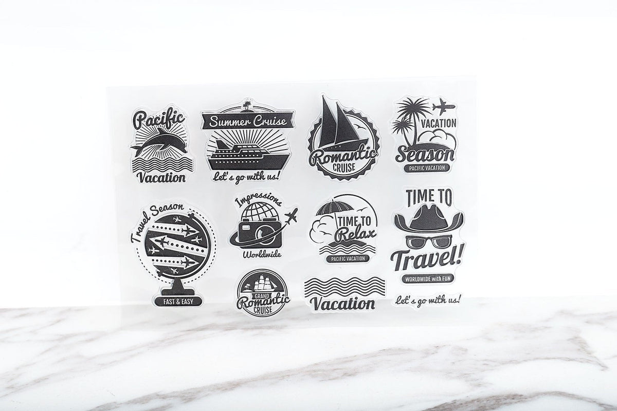 Vocation Clear Rubber Stamp/Time to travel Clear Stamp/Travel season clear stamp
