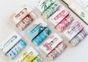 Blue Sky Washi Tapes/5 rolls starry sky Washi Tape Gift Box/Washi tape Set/ Star,leaves,flower Washi tape/ japanese washi tape/planner tape