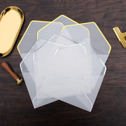 White clear envelopes/Sliver and gold Clear Envelopes / Glassine Envelopes/gift packing