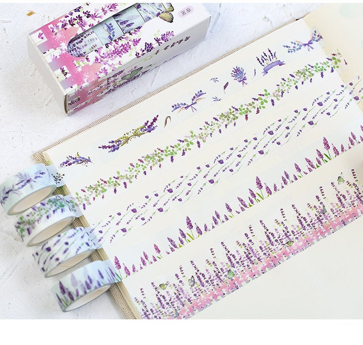 Blue Sky Washi Tapes/5 rolls starry sky Washi Tape Gift Box/Washi tape Set/ Star,leaves,flower Washi tape/ japanese washi tape/planner tape