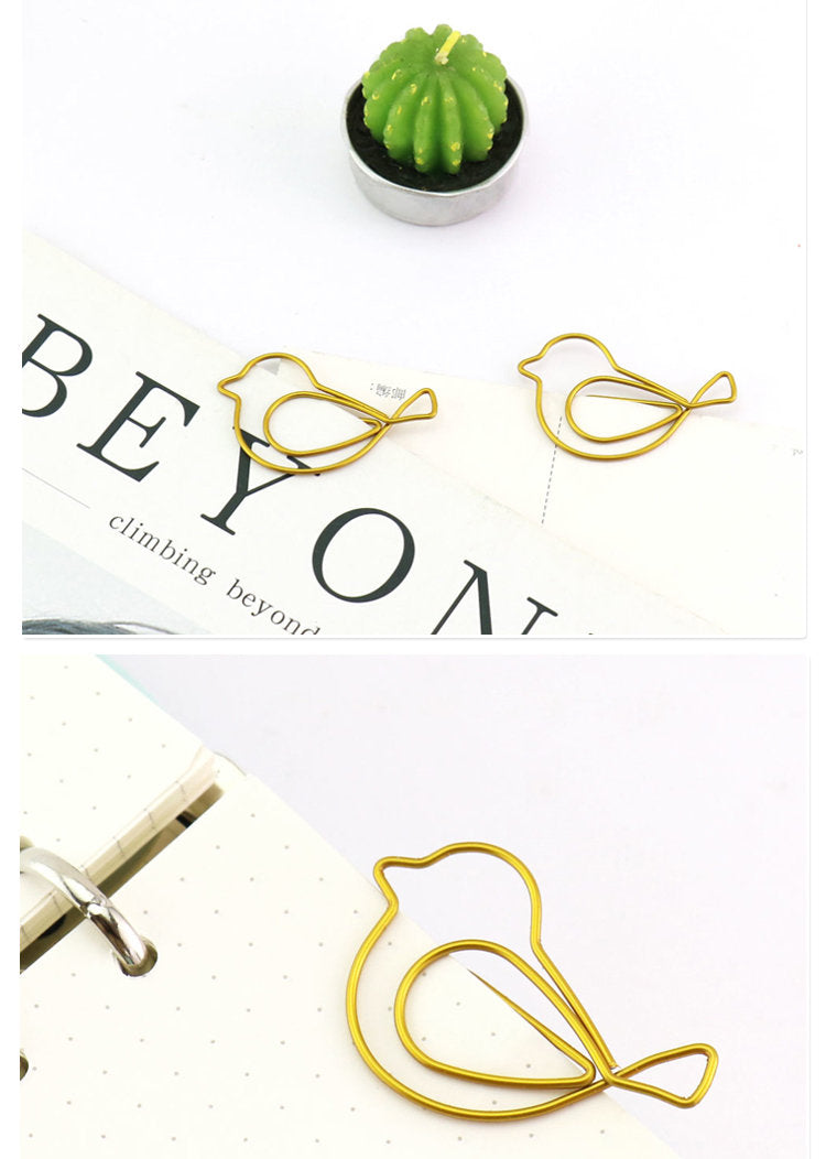 Bird Metal Paperclips ,Novelty Bird Paperclip,Binder Clips,  Office Supplies,Planner Accessory,Japanese Stationery
