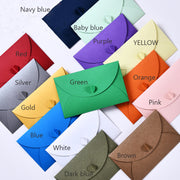 Kraft Paper Heart Closure envelopes  /Kraft envelopes /Wedding  Envelopes/ retro coloful  Envelopes