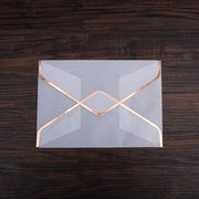 Golden border envelopes /vintage letter Envelopes/transparent envelopes/  party favor,wedding envelopes