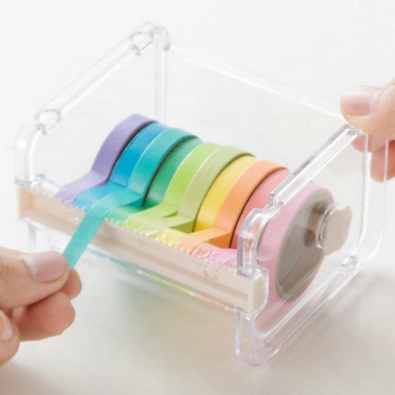 Washi tape cutter, Washi tape organizer, holder, storage, Washi Tape Dispenser, Masking Tape, Storage Box, Case, collection, Tape Dispenser