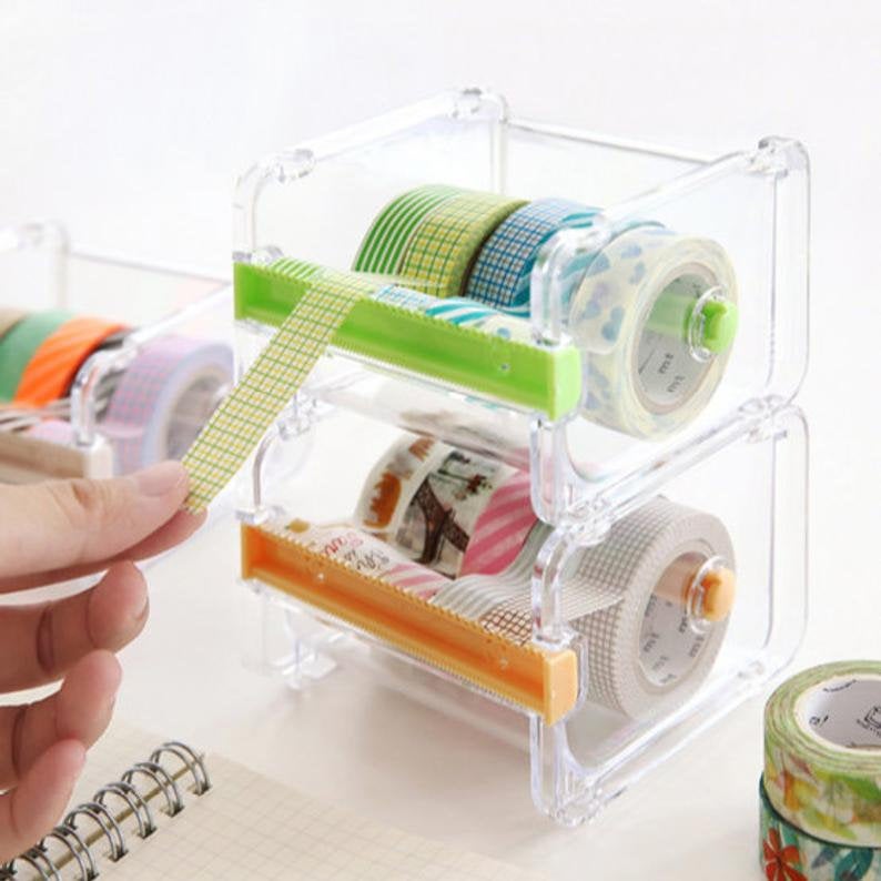 Washi tape cutter, Washi tape organizer, holder, storage, Washi Tape Dispenser, Masking Tape, Storage Box, Case, collection, Tape Dispenser