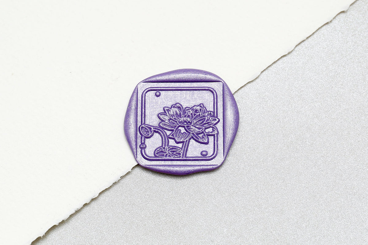 Lotus Wax Seal Stamp/ginkgo leaf  Wax Seal Stamp/autumn leaves Wedding wax seal stamp/wedding wax seal kit