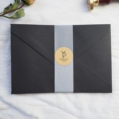 Black Envelopes /vintage envelopes /Wedding Envelopes/ /A2 Glassine Envelopes