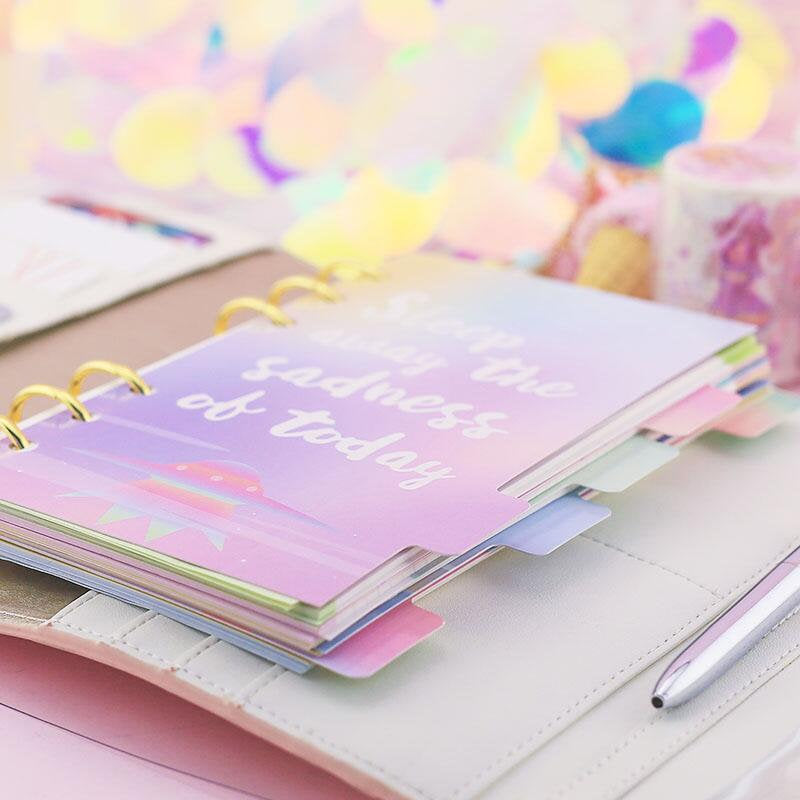 Rainbow Planner Dividers/Painting Planner Dividers  /Dreammer dividers /Planner divider set /Filofax dividers /