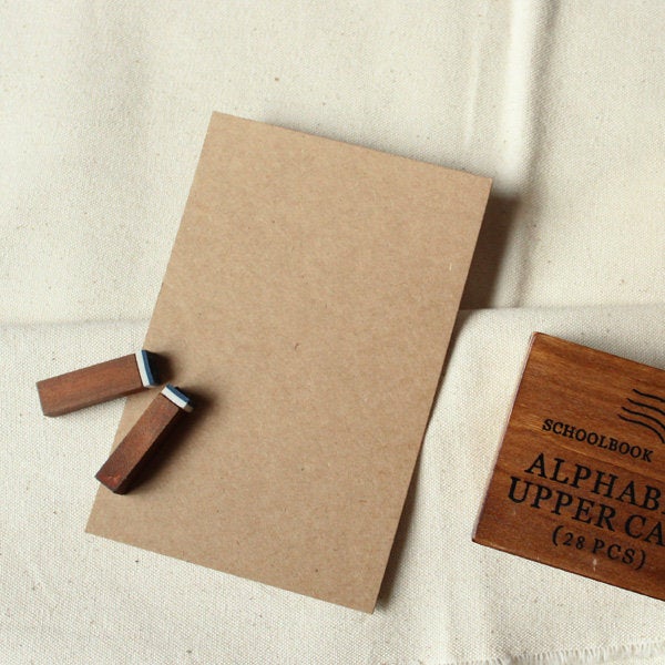 15cmX10cm 350g Blank Kraft Paper Cards, 100pcs Thank you card pack, Blank Business Cards, Wedding place cards