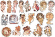 19pcs Musha art stickers set/godness Planner Stickers/ Filofax Stickers/Lap top stickers/Scrapbook Sticker/OS049