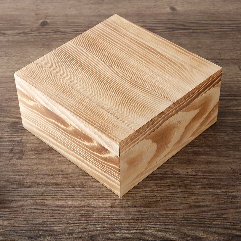 Blank Unfinished photo Wooden Box With Lid and Clasp, wedding memory box,wooden box