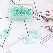 Mermaid Paper Clips, turquoise Metal Paper Clip,Binder Clips, Office Supplies,Planner Accessory