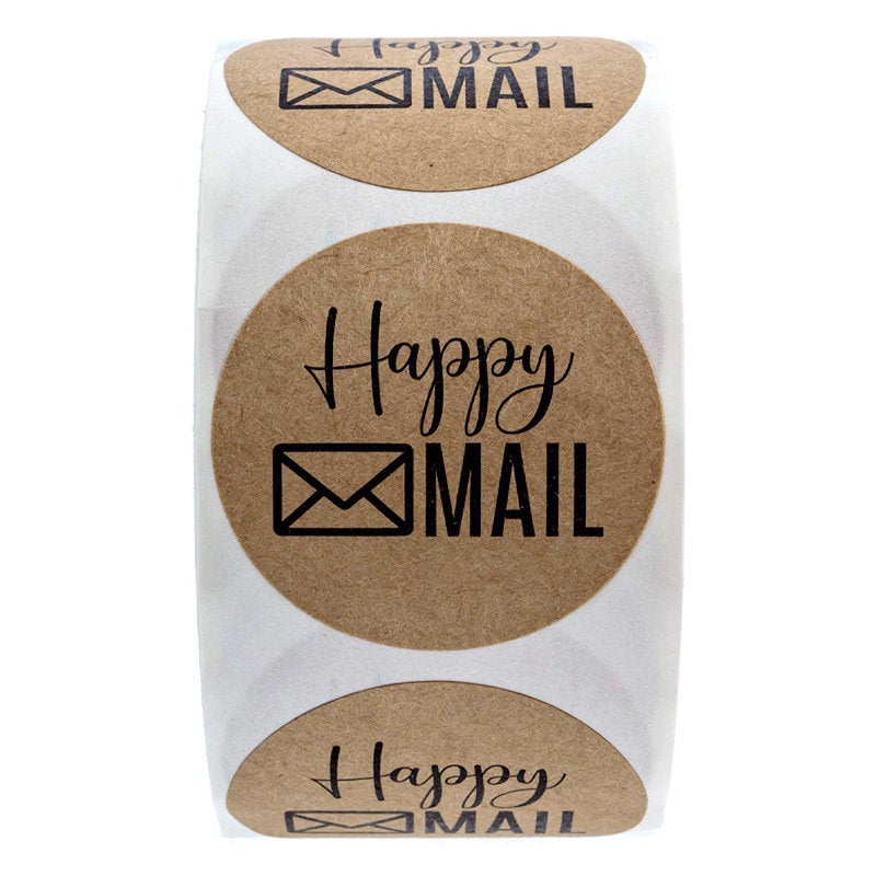 Happy mail stickers roll/ air mail stickers/ envelope stickers/ happy mail tape