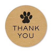 Thank you stickers paw/dog food stickers / pet business supplies/  packaging stickers labels supplies 500pcs