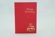 Birthday cake  in Pop up card