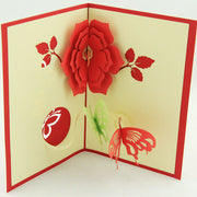 butterflies and flower   in Pop up
