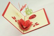 butterflies and flower   in Pop up