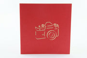 Vintage lomo camera in POP UP CARD