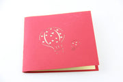 Love Hot Air Balloon 3d pop up card I love you