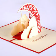 Moon card moon greeting card  pop up card/ 3d best wishes card/moon and cloud