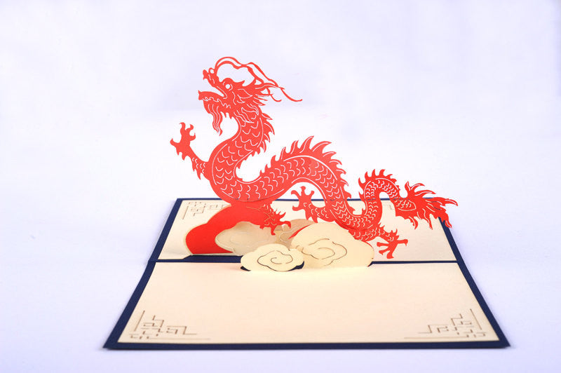 Dragon creaure  pop up card/ 3d card/ greeting card