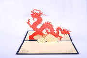 Dragon creaure  pop up card/ 3d card/ greeting card