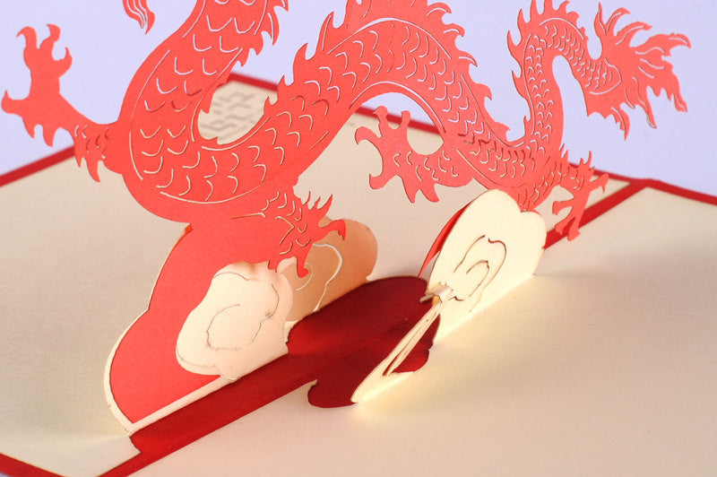 Dragon creaure  pop up card/ 3d card/ greeting card