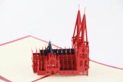 AI-  Kolner Dom -Cologne Cathedral pop up card 3D card laser cut