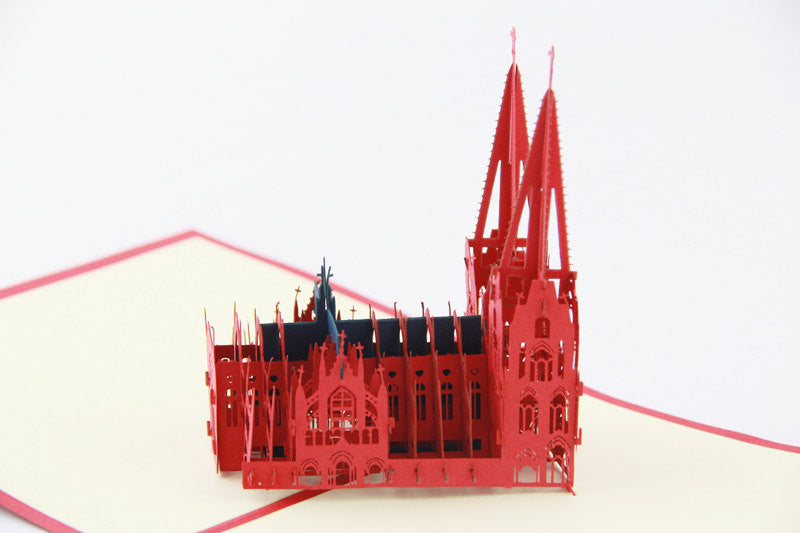 Kolner Dom -Cologne Cathedral pop up card 3D card laser cut