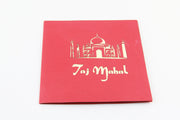 Indian Taj Mahal  pop up card -greeting card 3d laser cut souvenir card