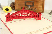 Sydney harbour bridge pop up card -greeting card 3d laser cut Australian gift